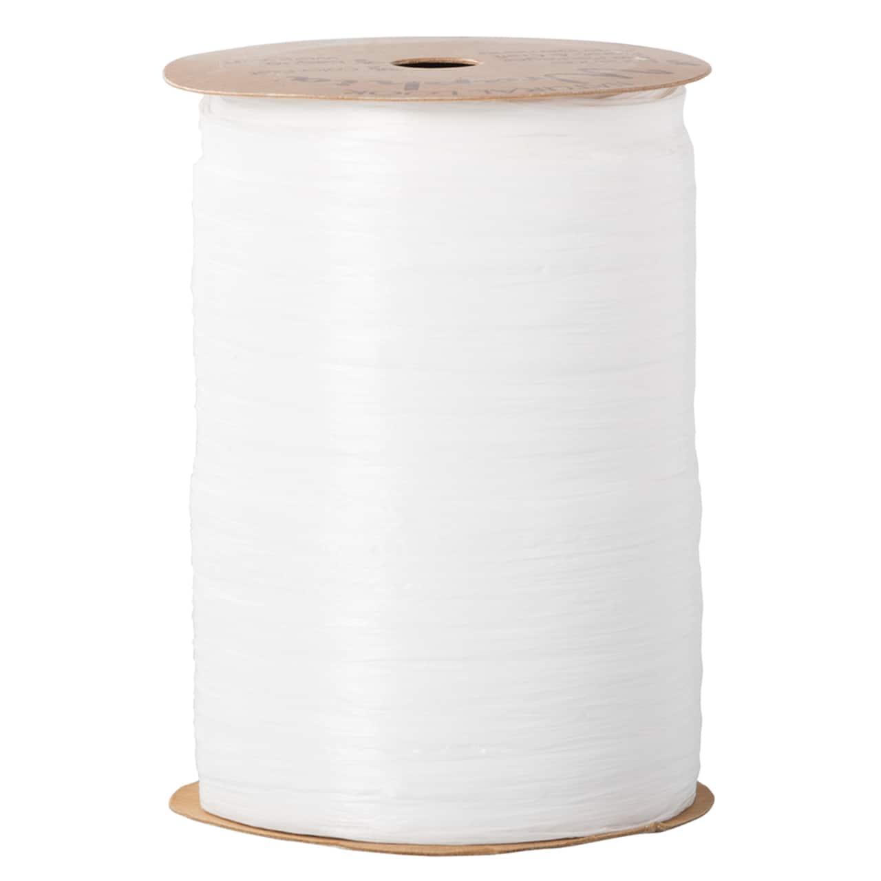 Jam Paper Raffia Ribbon, White, 100 Yards, Sold Individually (1082791)